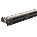 Excel 48 Port 1U Cat.6 Right Angle Patch Panel