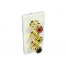 3x RCA (Red, Yellow and Black) Euromod – Coupler Type