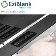 EziBlank 6U Blanking Panels - BLACK