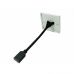 Single Faceplate HDMI Female to Female STUBBY Cable