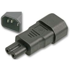 IEC Plug C14 to Fig 8 C7 Adaptor