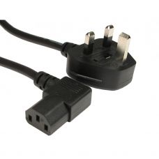 UK Plug to Right Angled IEC (C13 Kettle Lead)