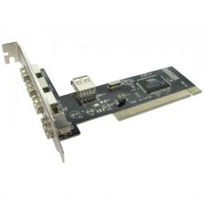 USB2.0 PCI Expansion Card (4 External Ports & 1 Internal)