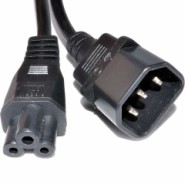 IEC Male (C14) - IEC Female (C5) Power Extension Cable 2m