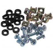 M6 Cage Nuts, Screws and Washers Pack (50)