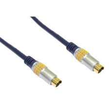 Mini 4 Pin Male to Male SVHS OFC (Oxygen-Free Copper) Gold Cable