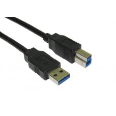 Black USB 3.0 A to B Cable