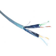 Excel Solid Cat6a Cable U/FTP S-Foil LSOH CPR Euroclass Dca Ice Blue