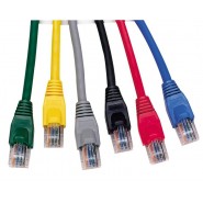 0.5m UK Booted Category 5e Patch Leads